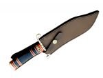 12.5 Handmade Horn Handle Knife Rock Solid beautiful Handcrafted