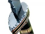 Horn Handle Hilt Damascus Steel Knife Fabulous Leather Sheath